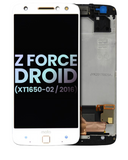 Replacement LCD Assembly With Frame Compatible with Motorola Moto Z Force Droid (XT1650-02 / 2016) (Genuine OEM) (White)