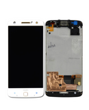 Replacement LCD Assembly With Frame Compatible with Motorola Moto Z Force Droid (XT1650-02 / 2016) (Genuine OEM) (White)