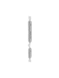 Replacement Hard Buttons (Power / Volume) Compatible with Motorola Moto G5 (XT1670 / 2017) (Silver)