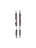 Replacement Hard Buttons (Power / Volume) Compatible with Motorola Moto G5 (XT1670 / 2017) (Gray)