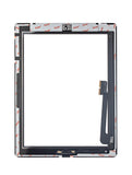 Replacement Digitizer Compatible with Apple iPad 3 / iPad 4 (Home Button Pre-Installed For iPad 4) (Aftermarket Plus) (Black)