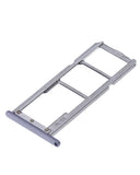 Replacement Dual Sim Card Tray Compatible with Motorola Moto E5 Play (XT1921 / 2018) (Gray)