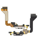 Replacement Charging Port Cable Compatible with Apple iPhone 4 (GSM) (Black)