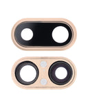 Replacement Back Camera Lens With Bracket & Bezel Compatible with Apple iPhone 8 Plus (Aftermarket Plus) (Gold) (10 Pack)