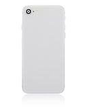 Replacement Back Housing W/ Small Components Pre-Installed Compatible with Apple iPhone 8 (No Logo) (Aftermarket Plus) (Silver)
