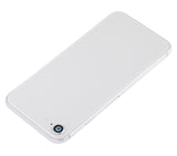 Replacement Back Housing W/ Small Components Pre-Installed Compatible with Apple iPhone 8 (No Logo) (Aftermarket Plus) (Silver)