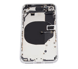 Replacement Back Housing W/ Small Components Pre-Installed Compatible with Apple iPhone 8 (No Logo) (Aftermarket Plus) (Silver)