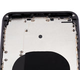 Replacement Back Housing W/ Small Components Pre-Installed Compatible with Apple iPhone 8 Plus (No Logo) (Aftermarket Plus) (Space Gray)