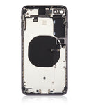Replacement Back Housing W/ Small Components Pre-Installed Compatible with Apple iPhone 8 Plus (No Logo) (Aftermarket Plus) (Space Gray)