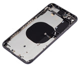 Replacement Back Housing W/ Small Components Pre-Installed Compatible with Apple iPhone 8 Plus (No Logo) (Aftermarket Plus) (Space Gray)