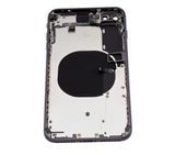 Replacement Back Housing W/ Small Components Pre-Installed Compatible with Apple iPhone 8 Plus (No Logo) (Aftermarket Plus) (Space Gray)