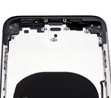 Replacement Back Housing W/ Small Components Pre-Installed Compatible with Apple iPhone XS (No Logo) (Aftermarket Plus) (Space Gray)