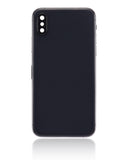Replacement Back Housing W/ Small Components Pre-Installed Compatible with Apple iPhone XS (No Logo) (Aftermarket Plus) (Space Gray)