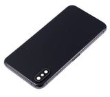 Replacement Back Housing W/ Small Components Pre-Installed Compatible with Apple iPhone XS (No Logo) (Aftermarket Plus) (Space Gray)