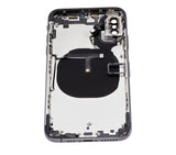 Replacement Back Housing W/ Small Components Pre-Installed Compatible with Apple iPhone XS (No Logo) (Aftermarket Plus) (Space Gray)