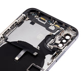 Replacement Back Housing W/ Small Components Pre-Installed Compatible with Apple iPhone XS (No Logo) (Aftermarket Plus) (Space Gray)