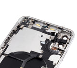 Replacement Back Housing W/ Small Components Pre-Installed Compatible with Apple iPhone XS Max (No Logo) (Aftermarket Plus) (Silver)
