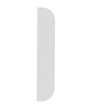 Replacement Back Glass (UP + Down) Compatible with Apple iPhone 5 (White)