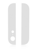 Replacement Back Glass (UP + Down) Compatible with Apple iPhone 5 (White)