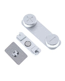 Replacement Hard Buttons Set (Power / Volume / Vibrator) Compatible with Apple iPhone 5 (Silver)