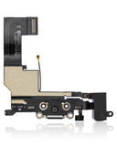 Replacement Charging Port Flex Cable Compatible with Apple iPhone 5S (Space Gray)