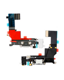 Replacement Charging Port Flex Cable Compatible with Apple iPhone 5S (Silver)