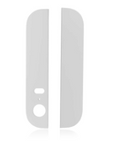 Replacement Back Glass (Up + Down) Compatible with Apple iPhone 5S (White)
