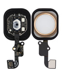 Replacement Home Button With Flex Compatible with Apple iPhone 6 / 6 Plus (Gold)