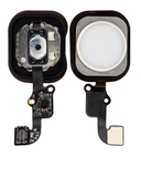 Replacement Home Button With Flex Compatible with Apple iPhone 6 / 6 Plus (Silver)