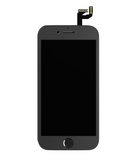 Replacement 4 in 1 (Front Glass + Frame + Polarizer + OCA Pre-Installed) Compatible with Apple iPhone 6 (2 Pack) (Black)