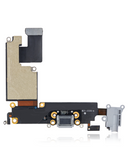 Replacement Charging Port Flex Cable Compatible with Apple iPhone 6 Plus (Aftermarket) (Silver)