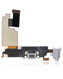 Replacement Charging Port Flex Cable Compatible with Apple iPhone 6 Plus (Premium) (Silver)