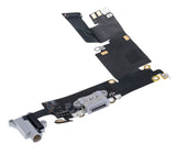 Replacement Charging Port Flex Cable Compatible with Apple iPhone 6 Plus (Premium) (Silver)