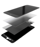 Replacement 4 in 1 (Front Glass + Frame + Polarizer + OCA Pre-Installed) Compatible with Apple iPhone 6 Plus (2 Pack) (Black)