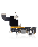 Replacement Charging Port Flex Cable Compatible with Apple iPhone 6S (Aftermarket) (Space Gray)