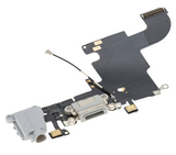 Replacement Charging Port Flex Cable Compatible with Apple iPhone 6S (Aftermarket) (Silver)