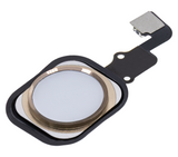 Replacement Home Button With Flex Compatible with Apple iPhone 6S / 6S Plus (Gold)