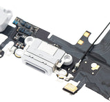 Replacement Charging Port Flex Cable Compatible with Apple iPhone 6S (Premium) (Silver)