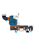 Replacement Charging Port Flex Cable Compatible with Apple iPhone 6S (Premium) (Silver)