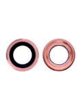 Replacement Back Camera Lens Compatible with Apple iPhone 6 Plus / 6S Plus (Rose Gold) (10 Pack) (Real Sapphire l Premium)