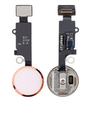 Replacement Home Button With Flex Compatible with Apple iPhone 7 / 7 Plus / 8 / 8 Plus / SE (2020) / SE (2022) (Warning: For Cosmetic Use Only) (Rose Gold)