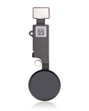 Replacement Home Button With Flex Compatible with Apple iPhone 7 / 7 Plus / 8 / 8 Plus / SE (2020) / SE (2022) (Jet / Matte Black) (Warning: For Cosmetic Use Only)