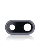 Replacement Back Camera Lens With Bracket & Bezel Compatible with Apple iPhone 8 Plus (Aftermarket Plus) (Space Gray) (10 Pack)