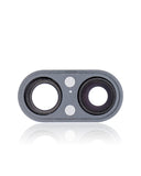 Replacement Back Camera Lens With Bracket & Bezel Compatible with Apple iPhone 8 Plus (Aftermarket Plus) (Space Gray) (10 Pack)