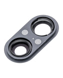 Replacement Back Camera Lens With Bracket & Bezel Compatible with Apple iPhone 8 Plus (Aftermarket Plus) (Space Gray) (10 Pack)