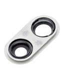 Replacement Back Camera Lens With Bracket & Bezel Compatible with Apple iPhone 8 Plus (Aftermarket Plus) (Silver) (10 Pack)