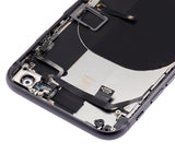 Replacement Back Housing W/ Small Components Pre-Installed Compatible with Apple iPhone 8 (No Logo) (Aftermarket Plus) (Space Gray)