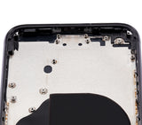Replacement Back Housing W/ Small Components Pre-Installed Compatible with Apple iPhone 8 (No Logo) (Aftermarket Plus) (Space Gray)