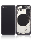 Replacement Back Housing W/ Small Components Pre-Installed Compatible with Apple iPhone 8 (No Logo) (Aftermarket Plus) (Space Gray)
