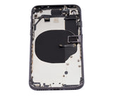 Replacement Back Housing W/ Small Components Pre-Installed Compatible with Apple iPhone 8 (No Logo) (Aftermarket Plus) (Space Gray)
